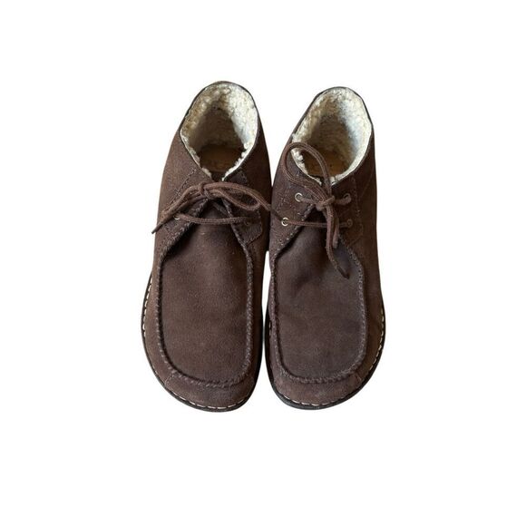 UGG Men’s Cardiff Sherpa Lined Suede Winter Chukka Boots size 13 Brown - Picture 2 of 10